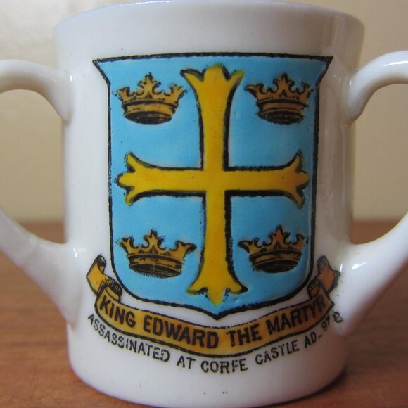 W.H. Goss crested heraldry china vintage Corfe Castle (GC065 Grace) - Picture 6 of 9